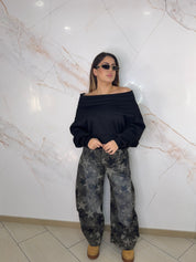 Felpa scollo a barca